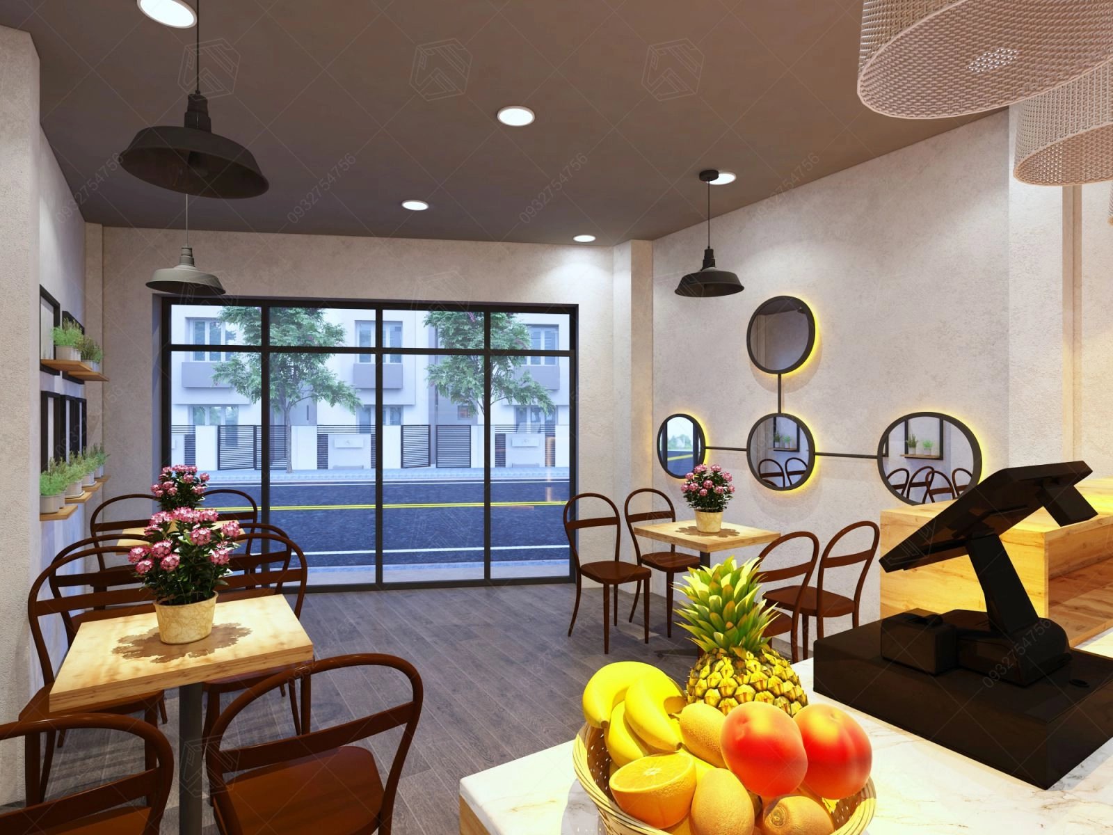 thiết kế quán cafe diện tích nhỏ đẹp