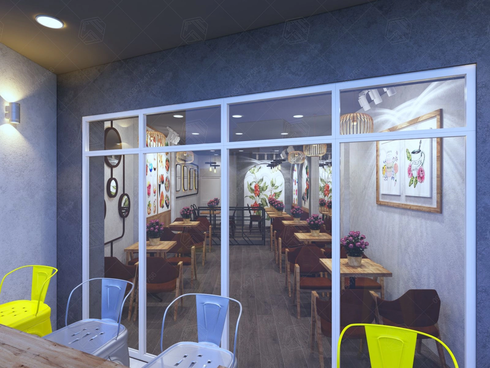 thiết kế quán cafe diện tích nhỏ đẹp