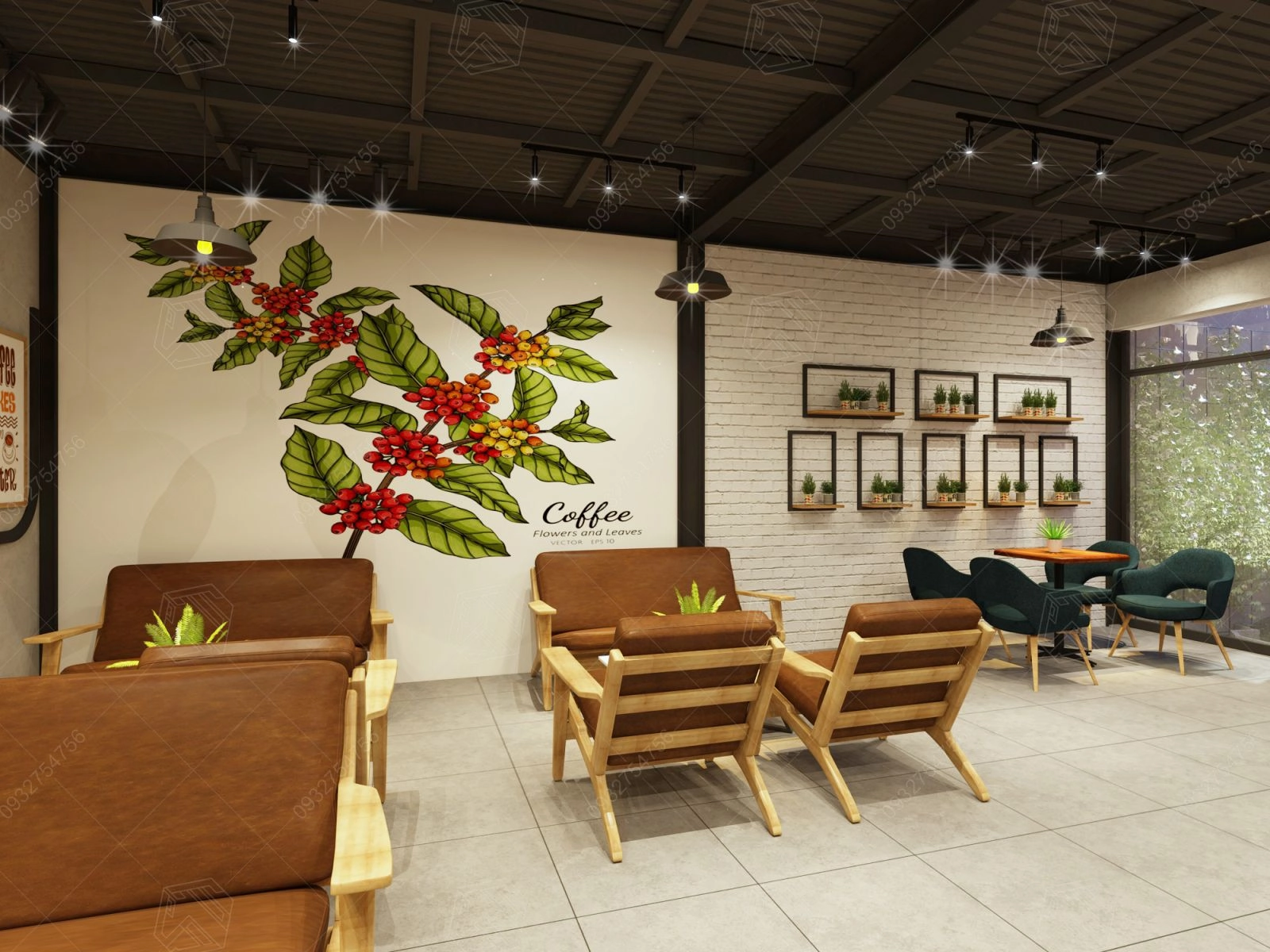 thiết kế quán cafe diện tích nhỏ đẹp